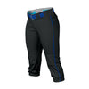 Easton Women's Prowess Piped Pant: A167122 Apparel Easton Small Black/Royal 