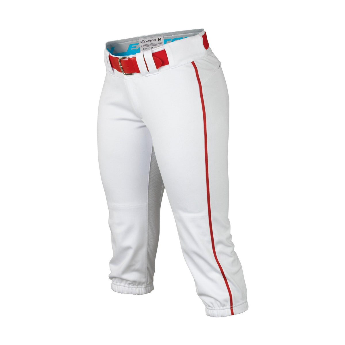 Easton Women&#39;s Prowess Piped Pant: A167122 Apparel Easton Small White/Red 