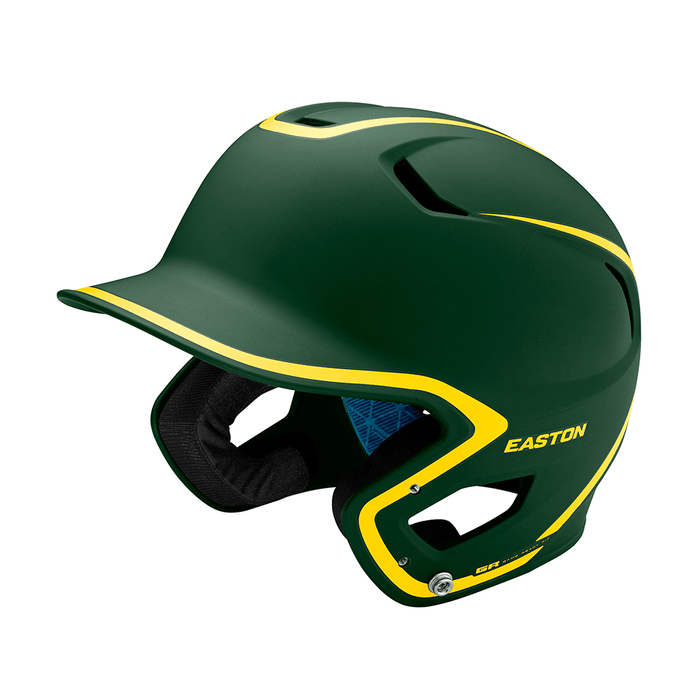 Easton Z5 2.0 Junior Two-Tone Matte Batting Helmet: A168509 Equipment Easton Green-Gold 