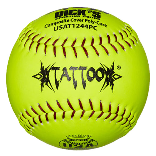AD Starr Tattoo USA (ASA) 44-375 12 Inch Slowpitch Softball - (One Dozen): USAT1244PC Balls AD Starr One Dozen (12 Balls) 
