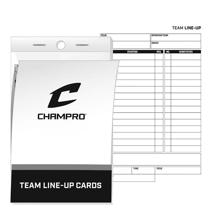 Champro AF61 Line Up Cards Accessories Champro 