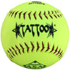 AD Starr Tattoo 52-300 11 Inch Yellow USA (ASA) Slowpitch Softball - One Dozen: AT1152PS