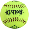 AD Starr Tattoo 52-300 11 Inch Yellow USA (ASA) Slowpitch Softball - One Dozen: AT1152PS Balls AD Starr 
