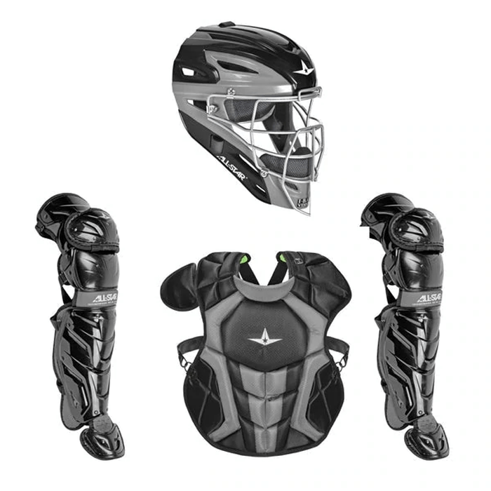 catching gear for youth baseball All-Star System7 Axis 9-12 Youth Catchers Set Solid