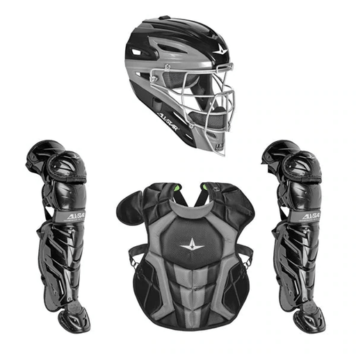 All-Star Axis Pro 7S Youth Baseball Catcher’s Set (Ages 9-12): CKCC912S7X Equipment All-Star Black 