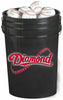 Diamond Baseball Bucket Combo With-3 Dozen DBP Practice Baseballs Balls Diamond 