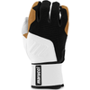 Marucci Blacksmith Full-Wrap Batting Gloves: MBGBKSMFW Equipment Marucci Medium White-Black 