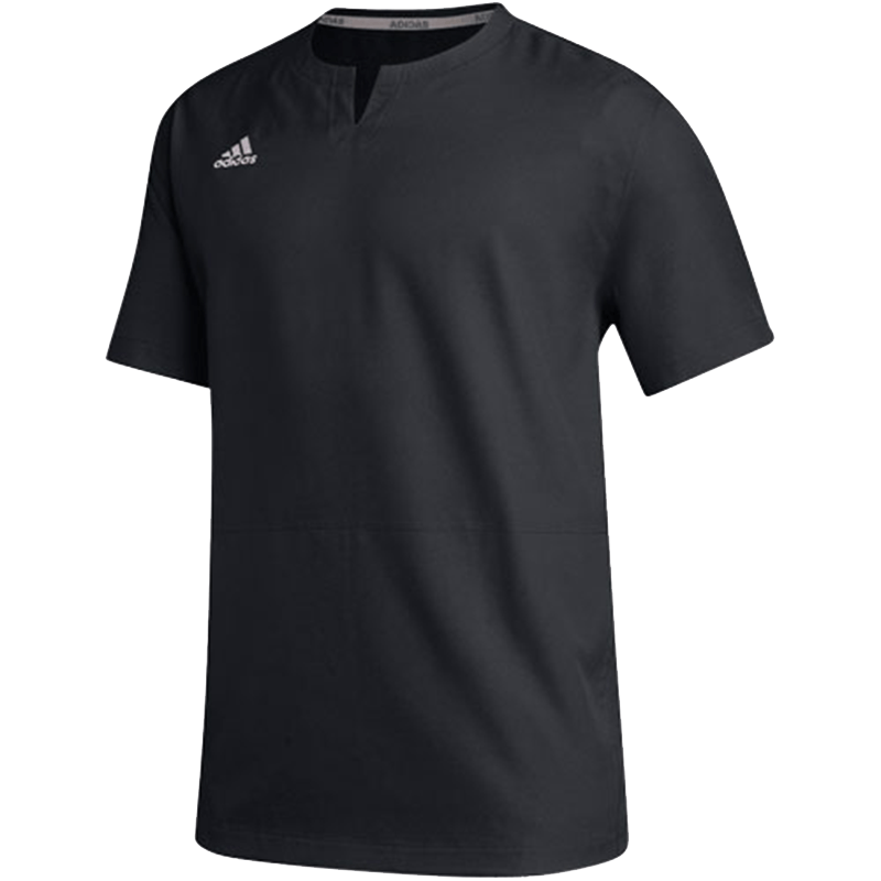 Adidas Men's Icon Short Sleeve Baseball Cage Jacket: HF616 Apparel Adidas Small Gray 