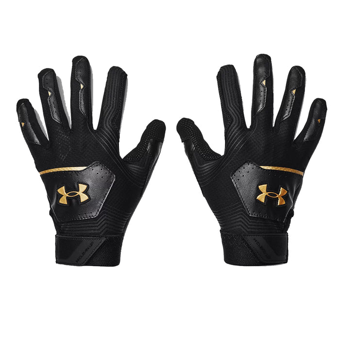 Youth Under Armour UA Clean Up 21 Batting Gloves: 1365462 Equipment Under Armour Small Black-Gold 