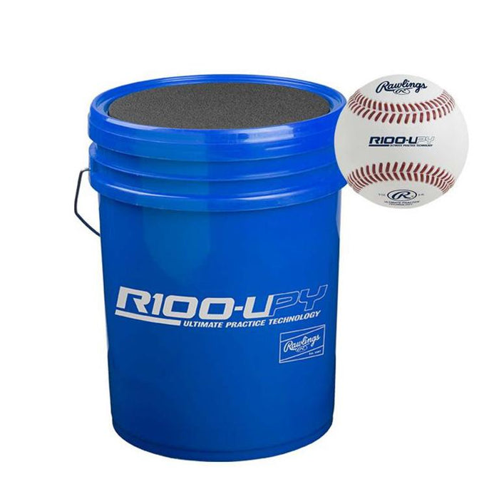 Rawlings R100UPY Practice Baseballs 30 balls with Bucket: R100UPYBUCK30 Balls Rawlings 