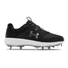 Men's UA Yard MT Baseball Cleats: 3022999 Equipment Under Armour 6.5 Black-Silver 