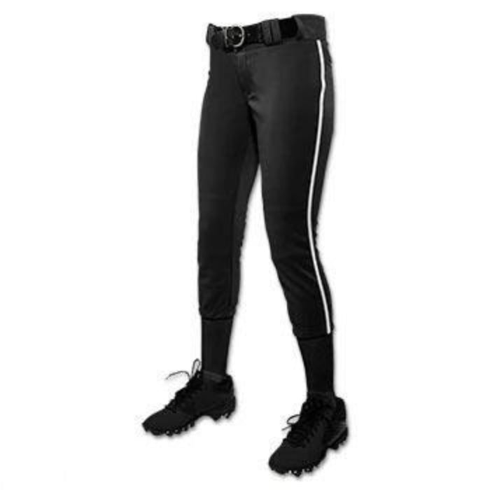 Champro Women/Girl&#39;s Tournament Low Rise Piped Pants: BP11P Apparel Champro 