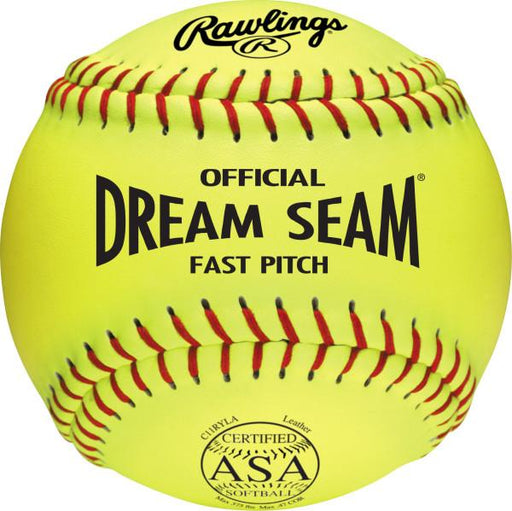 Rawlings Dream Seam Fastpitch 11 Inch USA (ASA) Ball - One Dozen: C11RYLA Balls Rawlings 