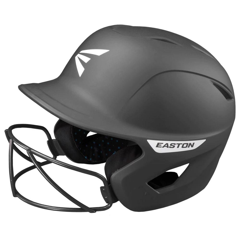 Easton Ghost Solid Matte Fastpitch Softball Batting Helmet With Mask M-L: A168553 Equipment Easton Black Medium-Large 
