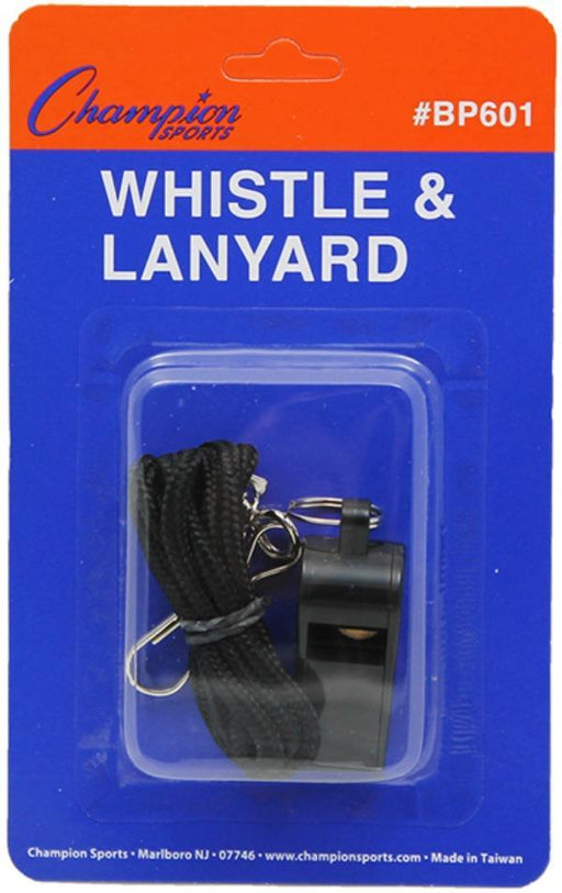 Champion Plastic Whistle & Lanyard Equipment Champion 