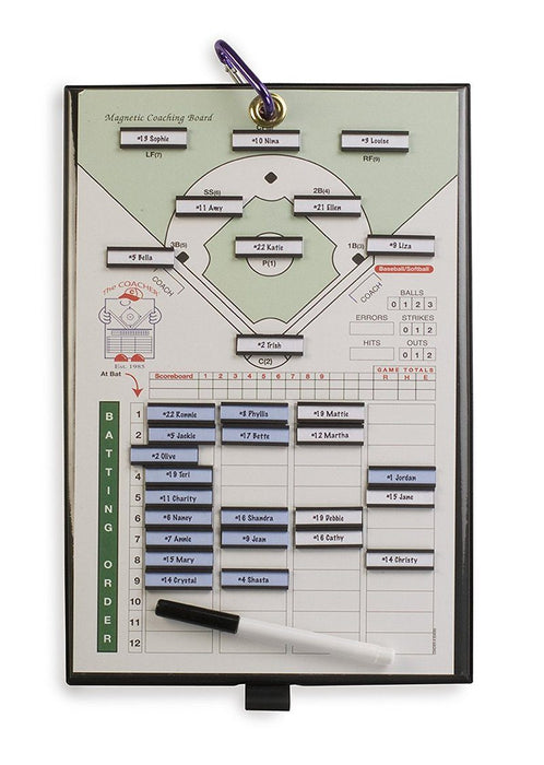 Coacher Magnetic Lineup Board 8 1-2 x 14 Equipment Coacher 