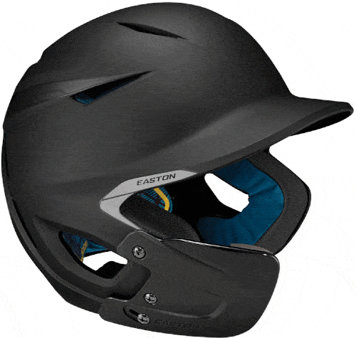 Easton Pro X Matte Senior with Jaw Guard: A168520 Equipment Easton Black Right-Hand Batter 