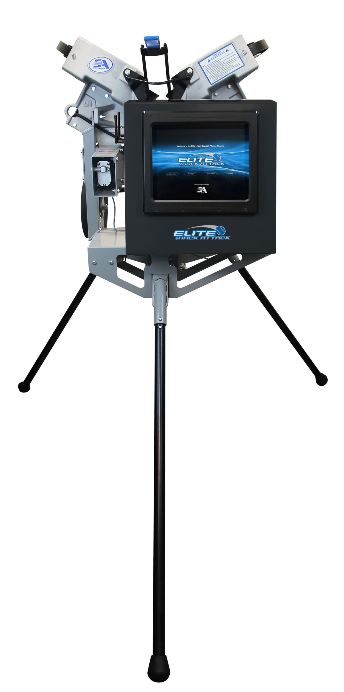 Elite eHack Attack Baseball Pitching Machine Training &amp; Field Hack Attack 