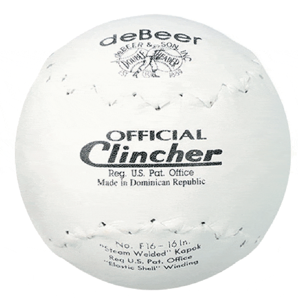 Debeer 16 Inch Softball: F16 Balls deBeer Yellow 