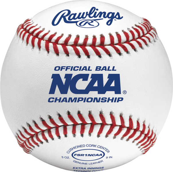 Rawlings NCAA Baseball Flat Seam (Dozen): FSR1NCAA Balls Rawlings 