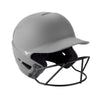 Mizuno F6 Fastpitch Softball Batting Helmet - Solid Color Equipment Mizuno Gray Small-Medium 