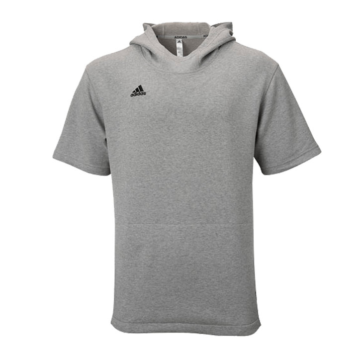 Adidas Men's Icon Short Sleeve Hoodie Apparel Adidas Small Black 