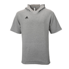 Adidas Men's Icon Short Sleeve Hoodie Apparel Adidas Small Gray 