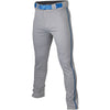 Easton Rival+ Adult Piped Pant: Rival+ Apparel Easton Gray/Royal X-Small 