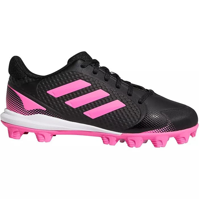 Adidas Youth PureHustle 2 Softball Cleats Black-Pink: H02349 Footwear Adidas 