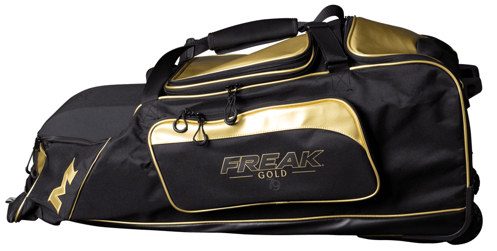 2022 Miken Freak Gold Championship Wheeled Bag: MKMK7X-CH-GLD Equipment Miken 