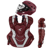 Easton Youth Elite X Boxed Catcher's Set: A165426 Equipment Easton Maroon-Silver 