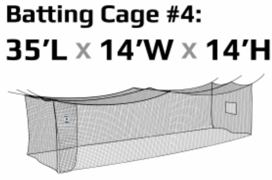JUGS #4 Cage Twisted Knotted Polyethylene #60 Net 35 x 14 x 14: N4005 Training & Field JUGS 