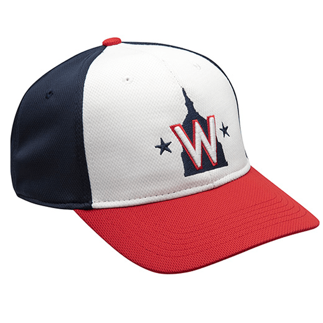 Outdoor Cap MLB Replica Adjustable Baseball Cap: MLB350 Apparel Outdoor Cap Adult Nationals-RWB 
