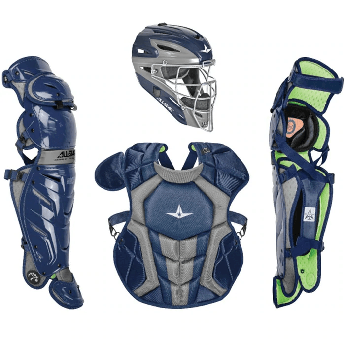 All-Star Axis Pro 7S Youth Baseball Catcher’s Set (Ages 9-12): CKCC912S7X Equipment All-Star Navy 