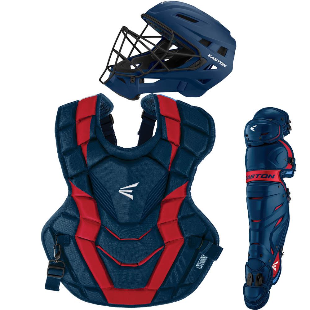 Easton Youth Elite X Boxed Catcher&#39;s Set: A165426 Equipment Easton Navy-Red 
