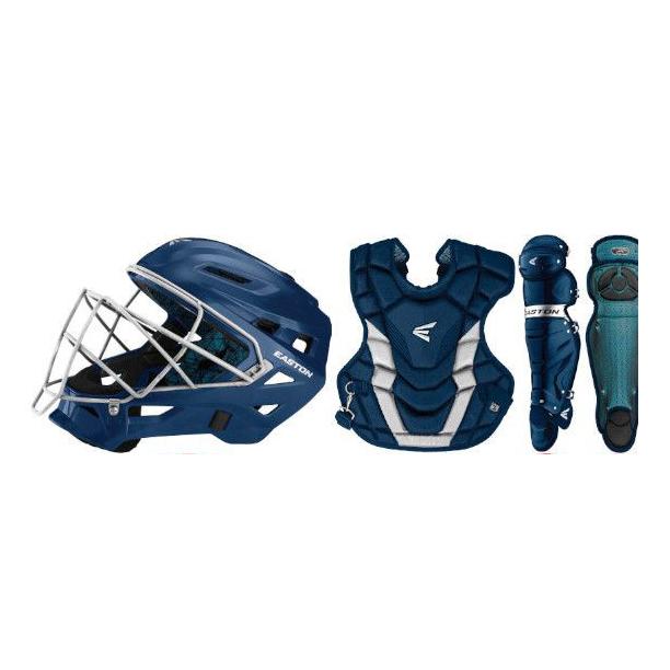 Easton Gametime Intermediate Box Catcher's Set: A165428 Equipment Easton Red-Silver 