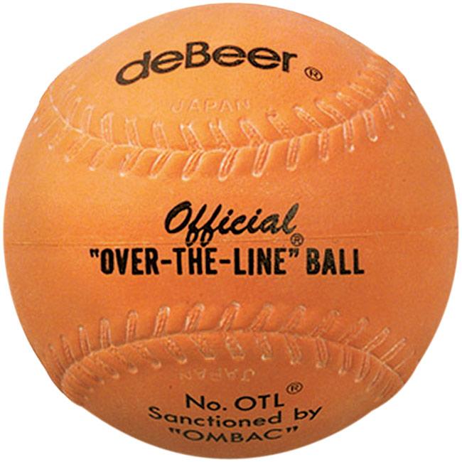 DeBeer Orange Over The Line Rubber 12 Inch Softball: OTL Balls deBeer 