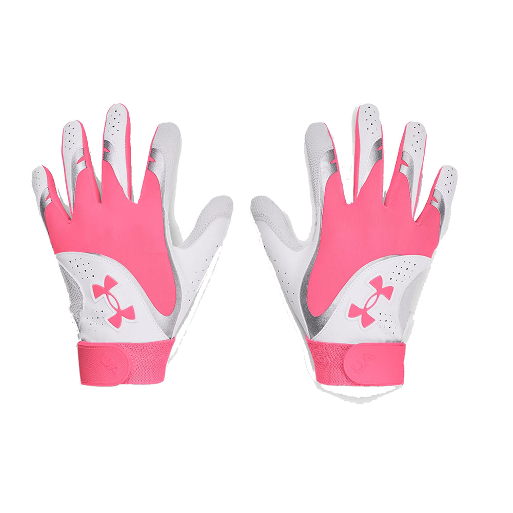 Under Armour Women&#39;s UA Radar Batting Gloves Equipment Under Armour Small Pink 