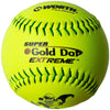 Worth Super Gold Dot Extreme 12” ISA Approved Softball (Dozen): IS44CY Balls Worth 