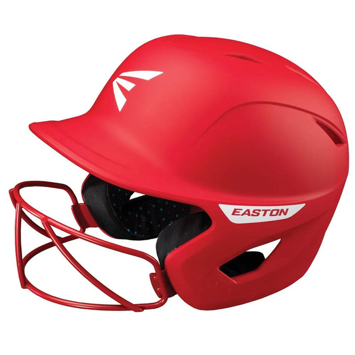 Easton Ghost Solid Matte Fastpitch Softball Batting Helmet With Mask L-XL: A168552 Equipment Easton Red 