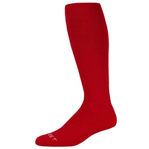 Pro Feet Adult Poly Socks: 288 Apparel Pro Feet Red Adult 