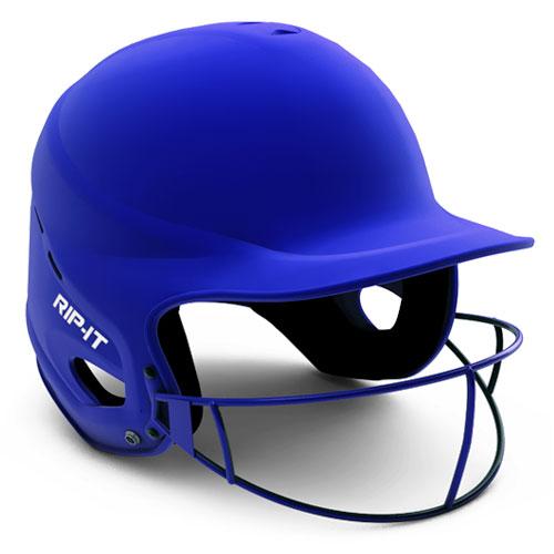 Rip-It Vision Pro Softball Batting Helmet: Matte Finish Equipment Rip-It Royal Small-Medium 