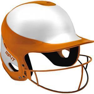 Rip-It Vision Pro Softball Batting Helmet: Size X-Small (Gloss) Equipment Rip-It Orange Youth 