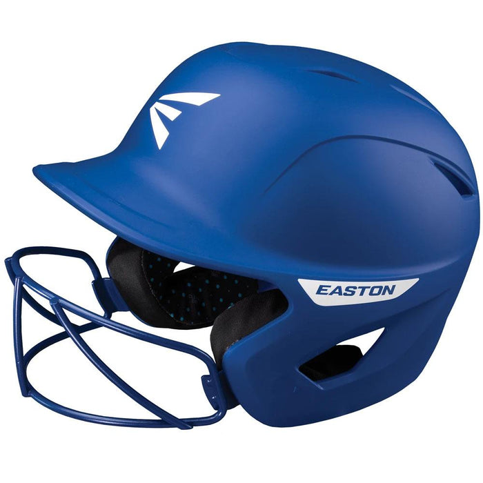 Easton Ghost Solid Matte Fastpitch Softball Batting Helmet With Mask M-L: A168553 Equipment Easton Royal Medium-Large 