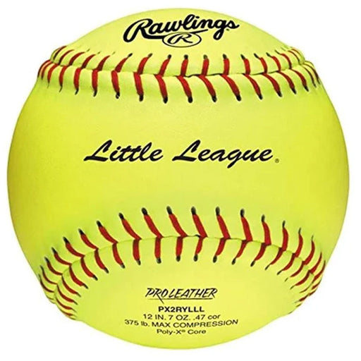 Rawlings Little League 12 inch Leather Fastpitch Softball - One Dozen: PX2RYLLL Balls Rawlings 