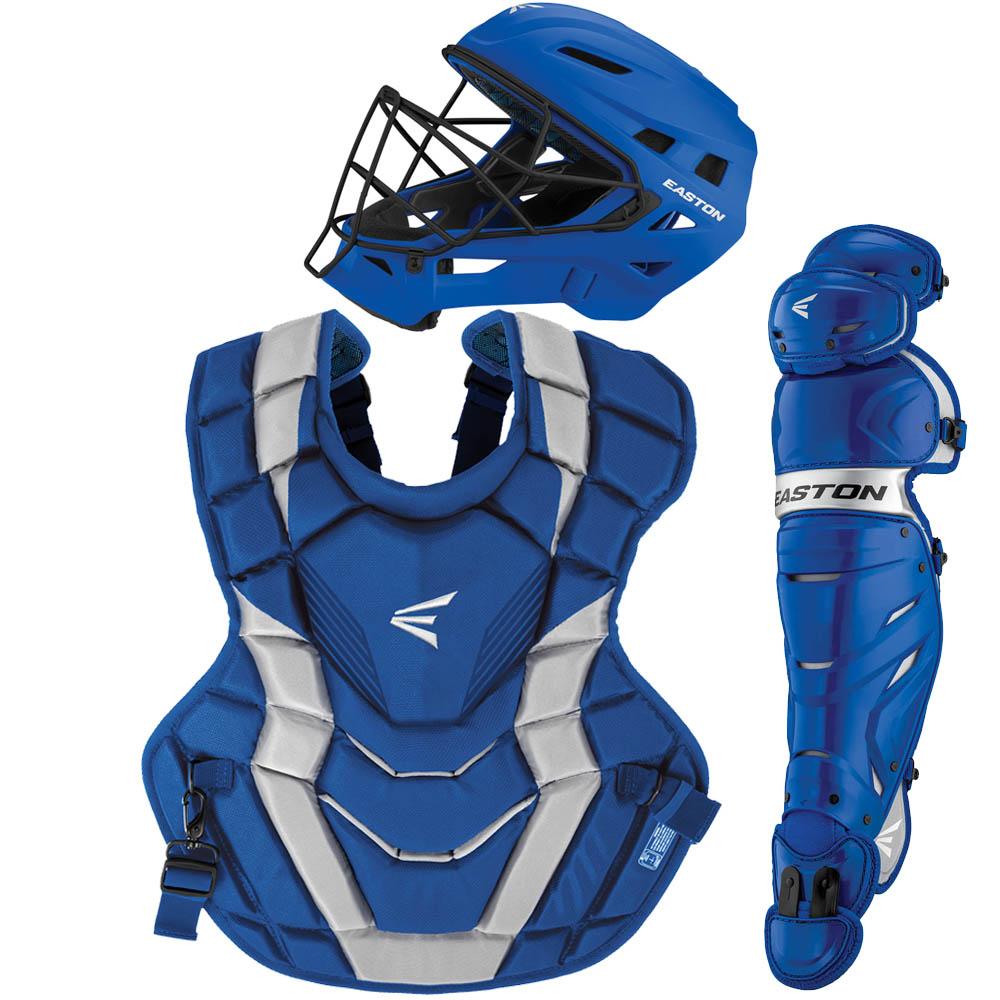 Easton Youth Elite X Boxed Catcher&#39;s Set: A165426 Equipment Easton Royal-Silver 