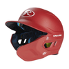 Rawlings Mach Adjust Junior Matte Baseball Batting Helmet with Adjustable Face Guard: MA07J Equipment Rawlings Scarlet Left Hand Batter 