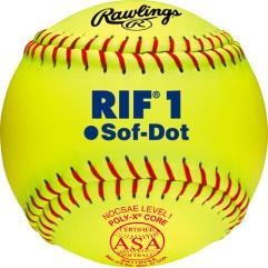 Rawlings R.I.F. USA (ASA) 11" Fastpitch Softballs Level 1 - One Dozen: SR11RYSA Balls Rawlings 
