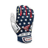 Easton Women's Ghost Fastpitch Batting Glove: A12118 Equipment Easton Small Stars and Stripes 