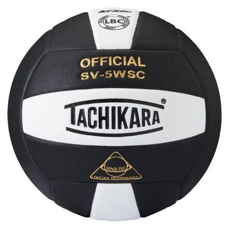 Tachikara Composite Volleyball: SV5WSC Volleyballs Tachikara Black-White 